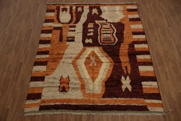 Artistic Moroccan Area Rug 8x10 Perfect for Boho Chic Interiors