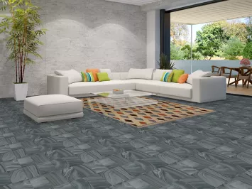 Geometric Moroccan Wool Area Rug 7x10