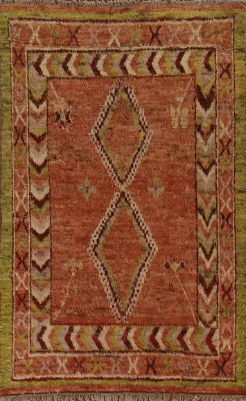 Tribal Wool Moroccan Berber Area Rug 7x10