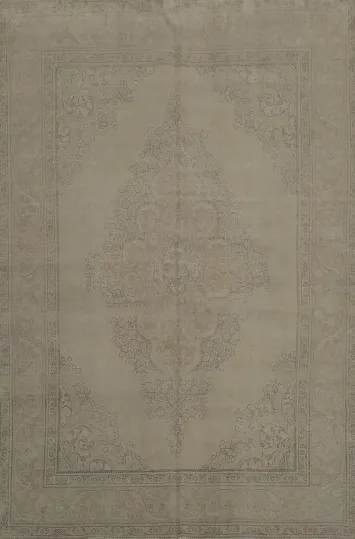 Distressed Muted Tabriz Persian Area Rug 8x11