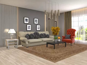 Traditional Kashan Persian Area Rug 8x11