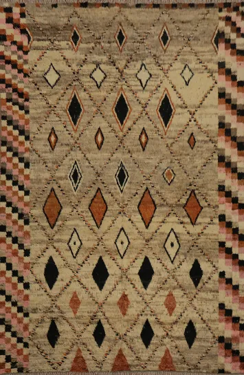 Elevate Your Space with Moroccan Large Area Rug 10x12 in Earthy Tones