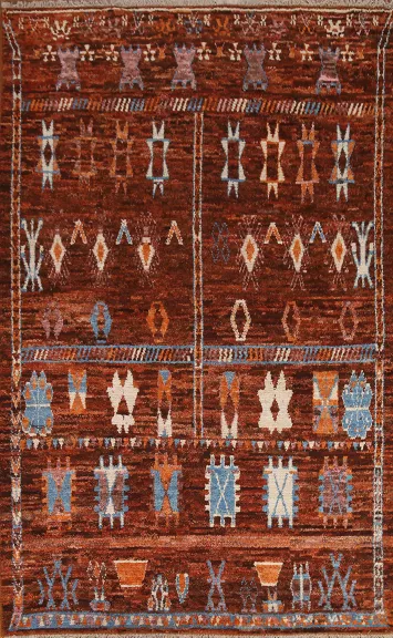 Geometric Moroccan Area Rug 7x10