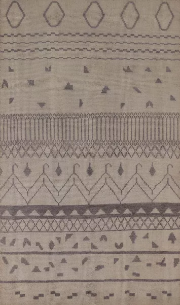 Geometric Moroccan Area Rug 5x8