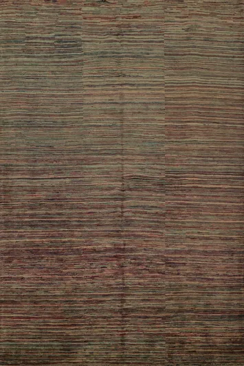 Striped Gabbeh Kashkoli Oriental Area Rug 6x8