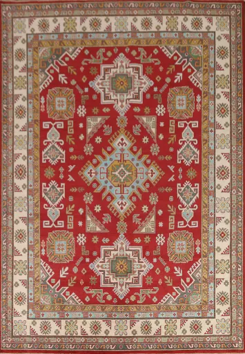 Vegetable Dye Kazak Oriental Area Rug 8x10