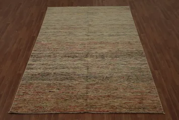 Warm Toned Gabbeh Kashkoli Area Rug 7x10 to Enhance Cozy Interiors