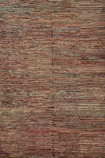 Sophisticated Multi-Tonal Gabbeh Kashkoli Area Rug 6x8