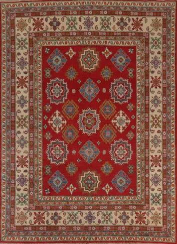 Red Wool Kazak Oriental Area Rug 8x10