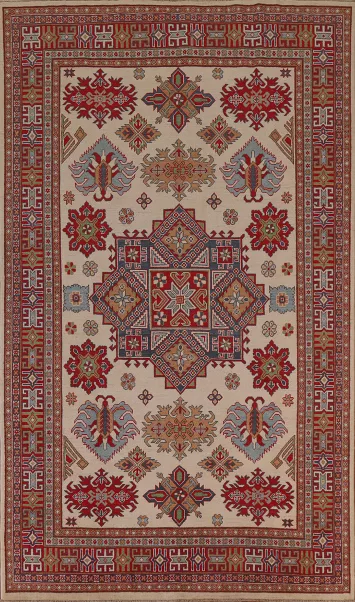 Vegetable Dye Kazak Oriental Area Rug 7x10