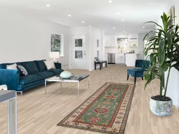 Green Wool Kazak Pakistani Runner Rug 3x10