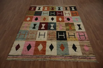 Geometric Moroccan Area Rug 7x10