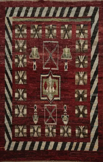 Geometric Moroccan Oriental Area Rug 7x10