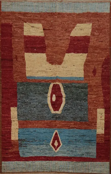 Vibrant Moroccan Large Rug 10x14 with Warm Earth Tones and Artistic Flair