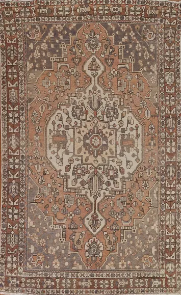 Geometric Bakhtiari Persian Area Rug 7x10