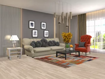 Geometric Moroccan Wool Area Rug 5x7