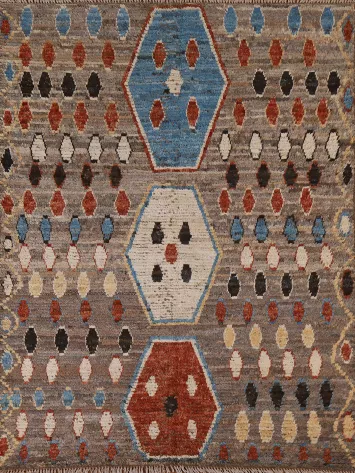 Geometric Moroccan Oriental Area Rug 5x6