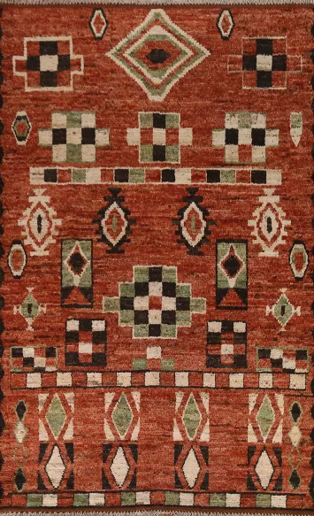 Tribal Moroccan Oriental Area Rug 7x10