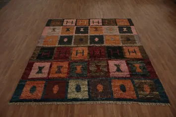 Add Warmth with a Geometric Moroccan Berber Wool Area Rug 8x10