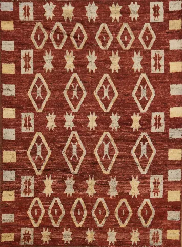 Geometric Moroccan Oriental Area Rug 7x10