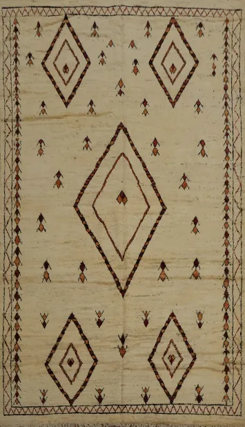 Tribal Moroccan Oriental Area Rug 6x10