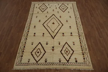 Tribal Moroccan Oriental Area Rug 6x10