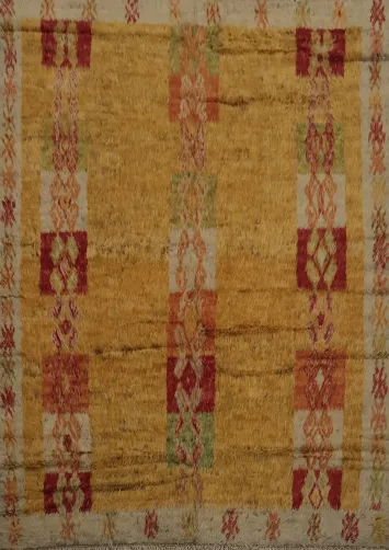 Earthy Hues and Ethnic Motifs Moroccan Berber Area Rug 8x10
