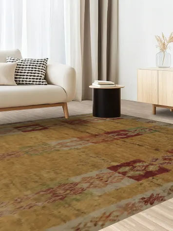 Earthy Hues and Ethnic Motifs Moroccan Berber Area Rug 8x10