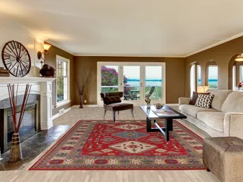 Geometric Kazak Handmade Area Rug 9x12