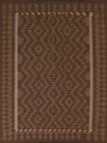 Tribal Kilim Wool Area Rug 5x6