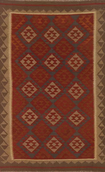 Geometric Kilim Reversible Area Rug 5x8