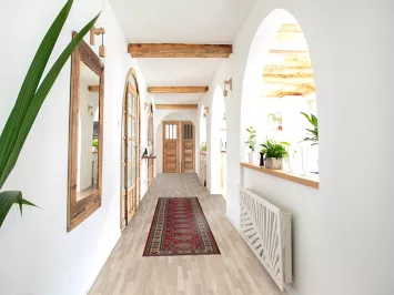 Geometric Kazak Oriental Runner Rug 2x10