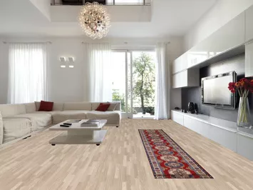 Geometric Kazak Handmade Runner Rug 3x16