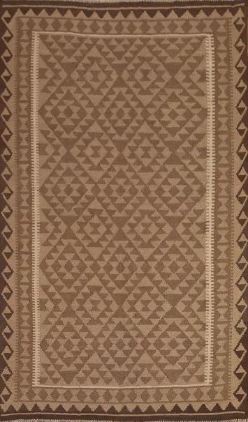 Geometric Kilim Hand Woven Area Rug 5x8
