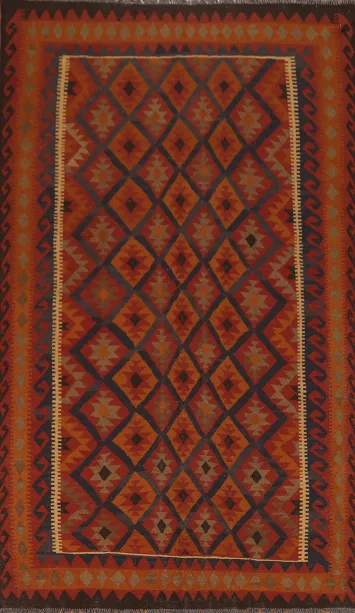 Tribal Kilim Wool Area Rug 6x10