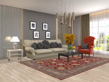 Elephant Foot Kazak Oriental Area Rug 7x10