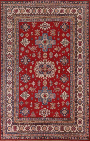 Handmade Kazak Oriental Area Rug 9x12