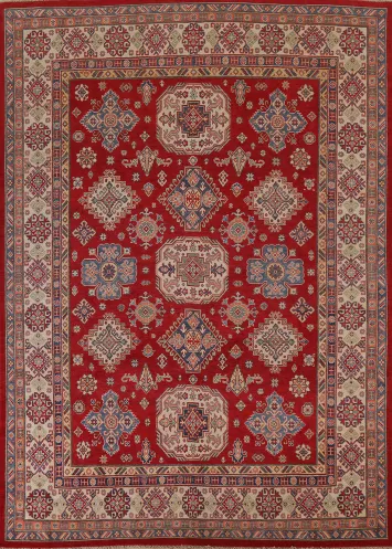 Geometric Kazak Oriental Area Rug 8x10