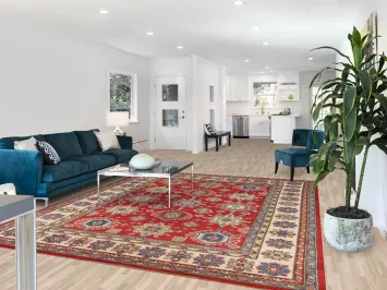 Geometric Kazak Oriental Area Rug 8x10