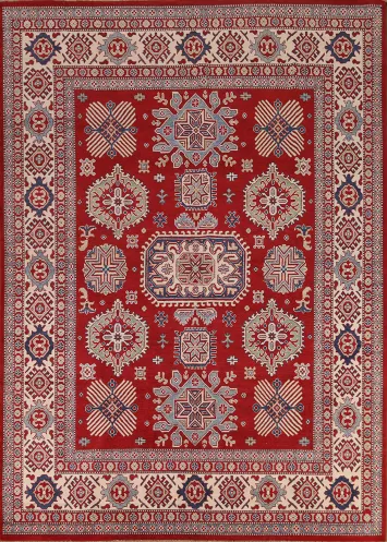 Geometric Kazak Oriental Area Rug 8x10