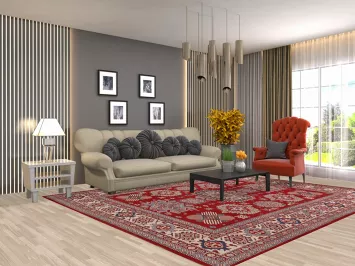 Geometric Kazak Oriental Area Rug 8x10