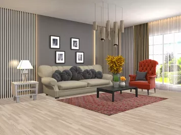 Pink Wool Gabbeh Kashkoli Geometric Area Rug 5x6