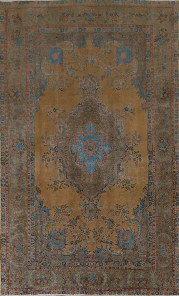Over-Dyed Tabriz Persian Area Rug 6x10