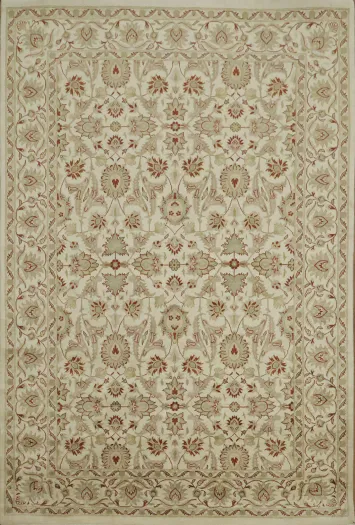 All-Over Floral Ziegler Vegetable Dye Area Rug 4x6