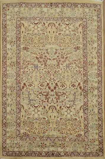 Vegetable Dye Qum Oriental Area Rug 5x7
