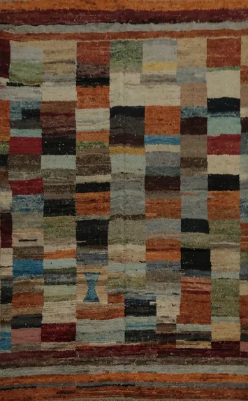Diverse Earth-Tone Moroccan Area Rug 6x9 for a Cozy Touch