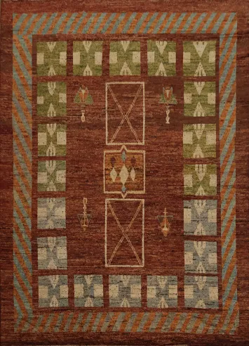 Geometric Moroccan Oriental Large Rug 14x15