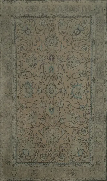 Classic Tabriz Persian Area Rug 8x12 with Elegant Floral Design