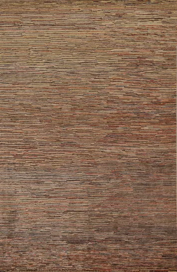 Striped Gabbeh Kashkoli Wool Area Rug 6x8