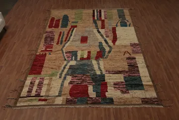 Artisan Moroccan Large Rug 10x14 Discover Bold Use of Color and Texture